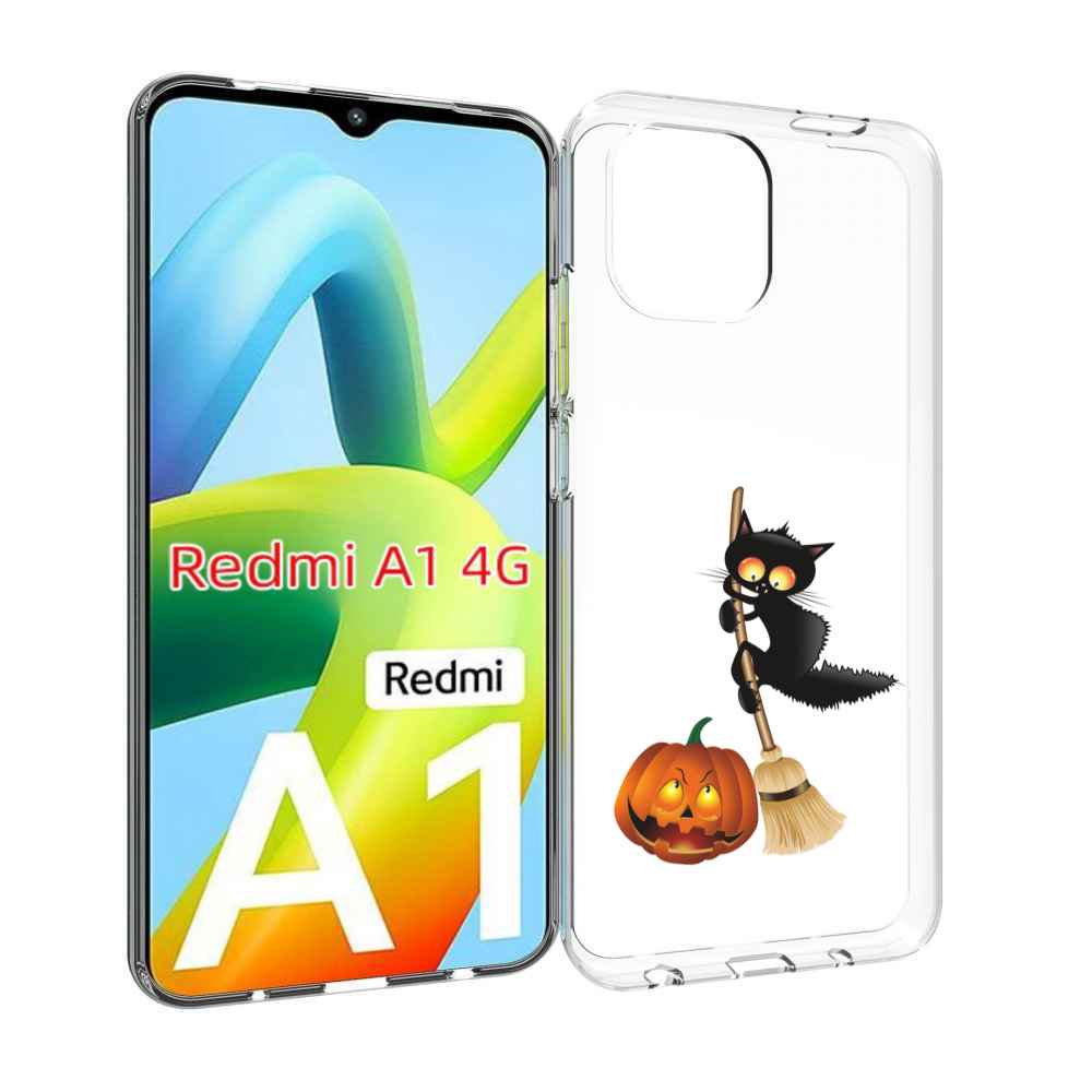 

Чехол Mypads Хэлуинский Котик Для Xiaomi Redmi A1, Прозрачный, Tocco