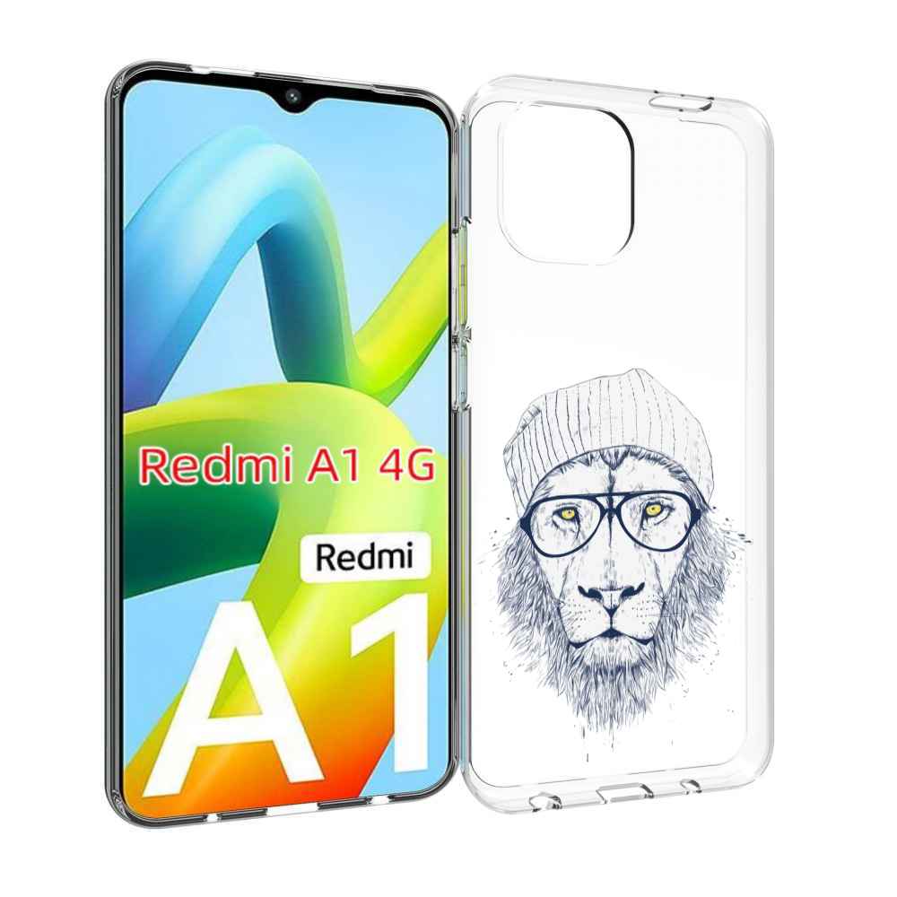 

Чехол Mypads Хиппи Лев Для Xiaomi Redmi A1, Прозрачный, Tocco