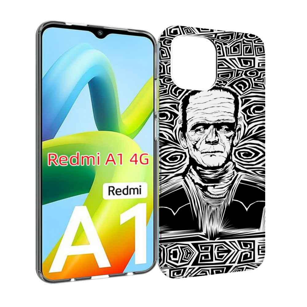 

Чехол Mypads Франкенштейн Черно Белый Для Xiaomi Redmi A1, Прозрачный, Tocco