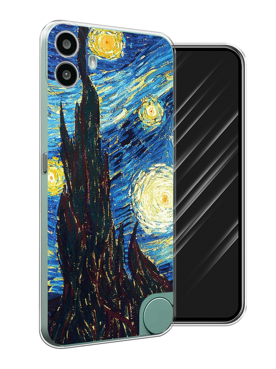 

Чехол Awog на CMF Phone 1 "Ван Гог Звездная ночь", Желтый, 3300450-1