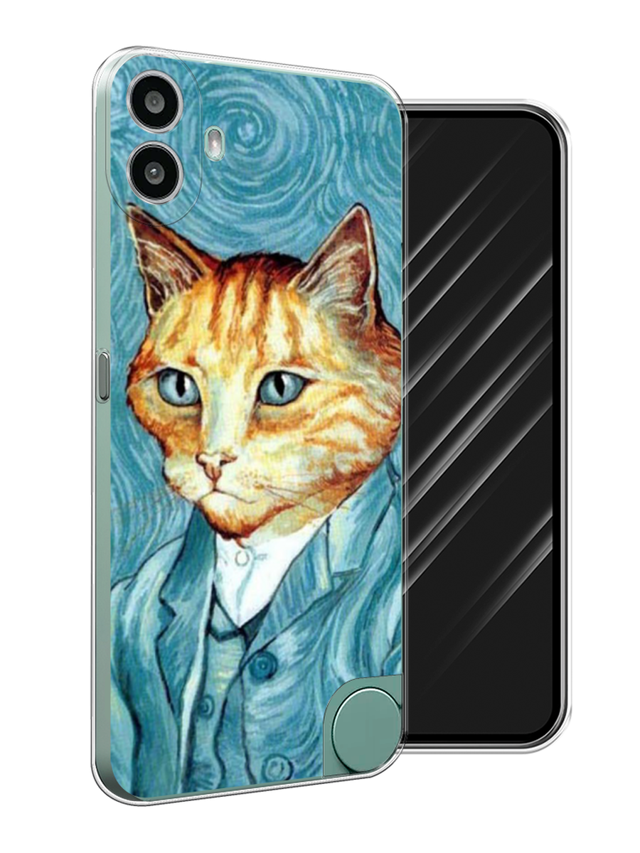 

Чехол Awog на CMF Phone 1 "Кот Ван Гог", Голубой;коричневый, 3300450-1