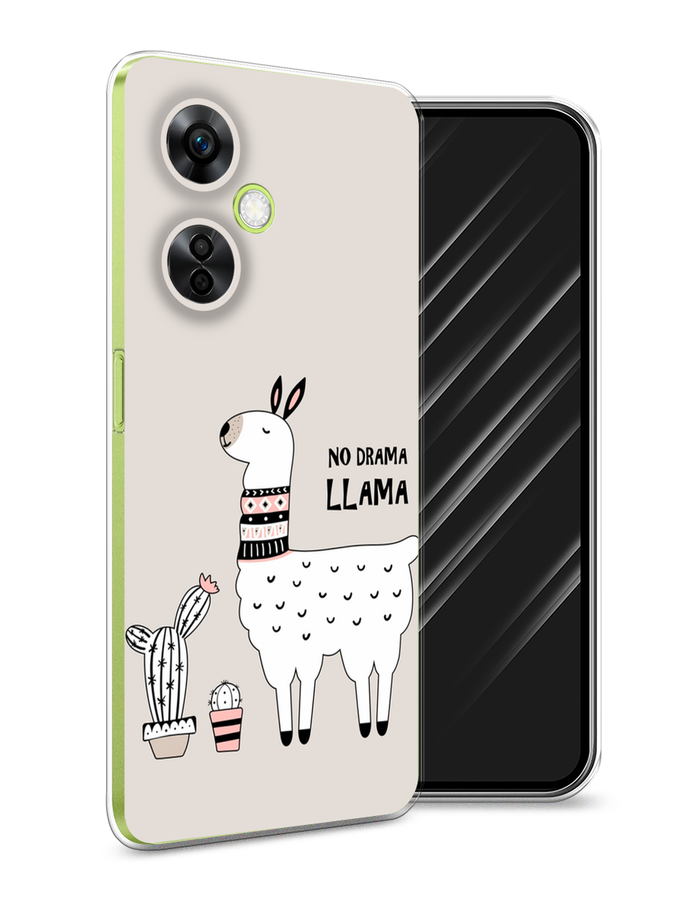 

Чехол Awog на OnePlus Nord N30 5G/Nord CE3 5G/Nord CE3 Lite "No drama LLama", Бежевый;серый;белый, 153750-2