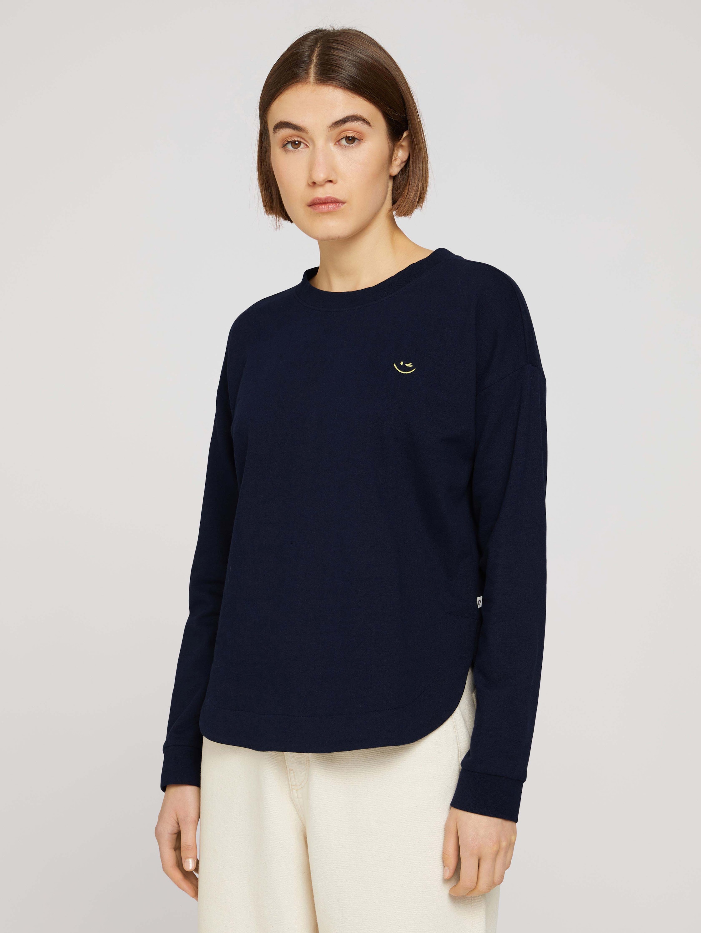 

Свитшот женский TOM TAILOR 1029372 синий XS, 1029372
