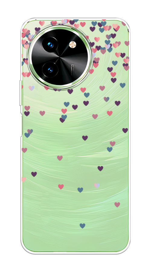 

Чехол на Vivo T3x/Y38 5G "Посыпка сердечки", Розовый;фиолетовый, 2610750-1