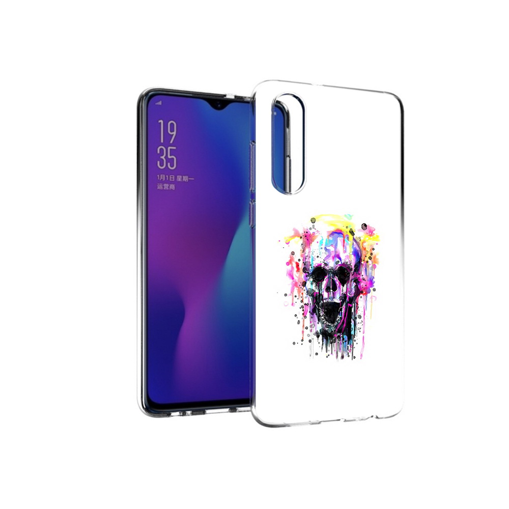 

Чехол MyPads Tocco для Huawei P30 граффити череп, Прозрачный, Tocco