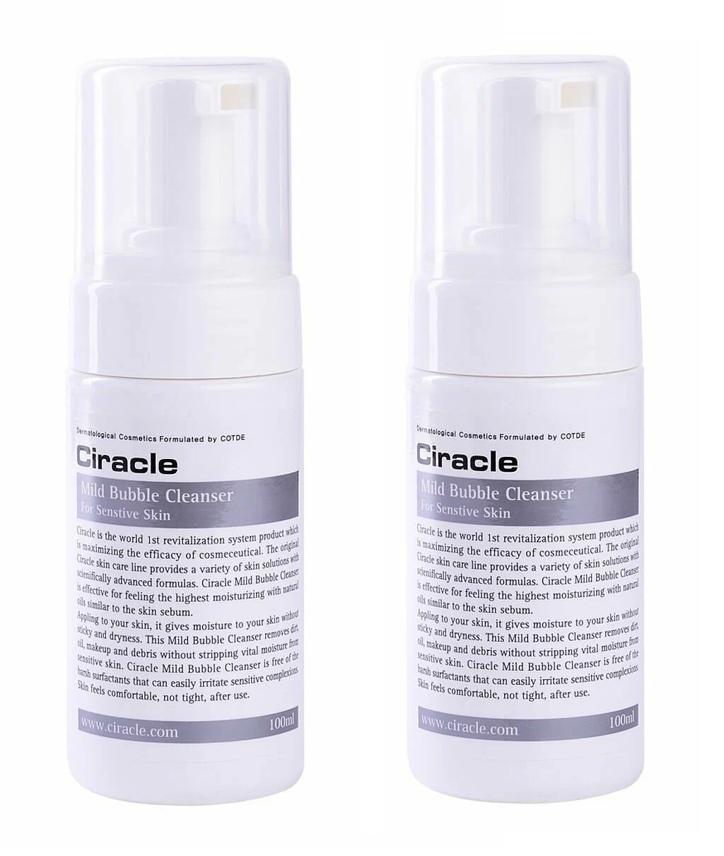 

Пенка для умывания CIRACLE для чувствительной кожи 100 мл 2 шт, Cleansing Mild Bubble Cleanser