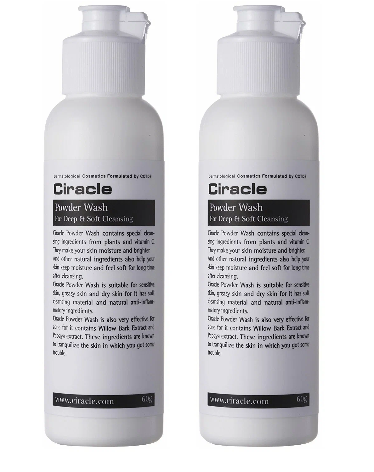 Пудра CIRACLE энзимная глубокое очищение Cleansing Ciracle Powder Wash 60г 2 шт