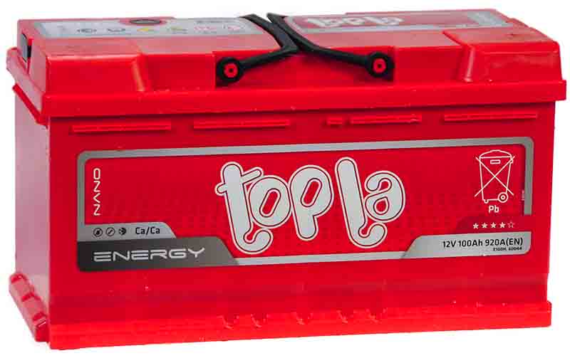 

Аккумулятор Topla Energy 100 А/ч 900 А обр. пол. 108400 Евро авто (353x175x190)
