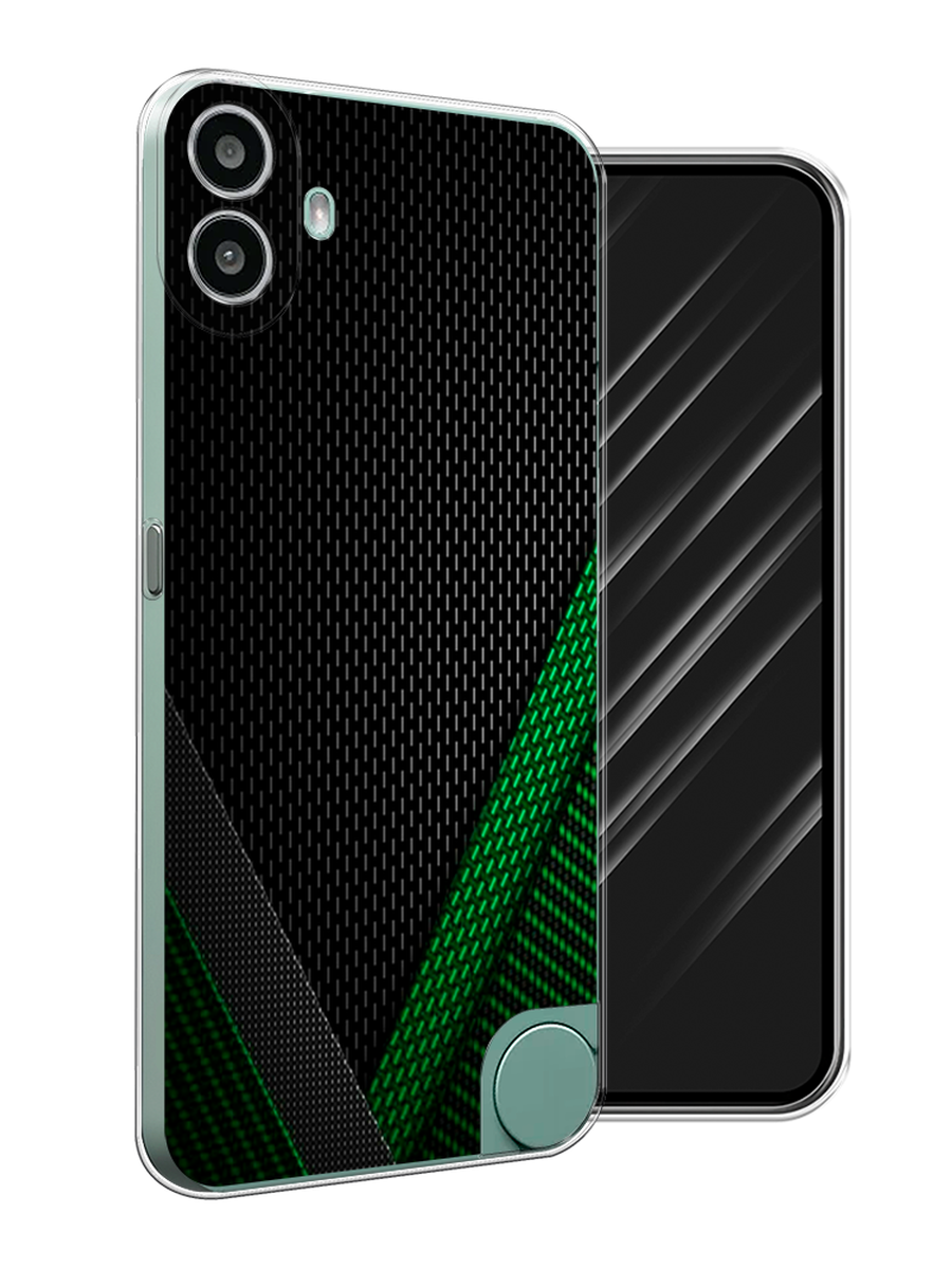 

Чехол Awog на CMF Phone 1 "Зеленый карбон", Черный;зеленый, 3300450-1