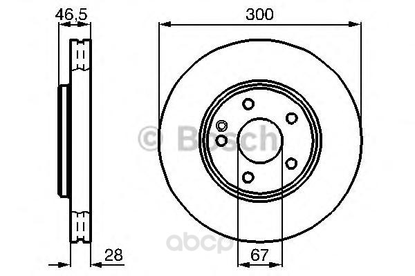 

Тормозной диск Bosch передний для Mercedes c209, w203, w210, a208, r170, r171 0986478876