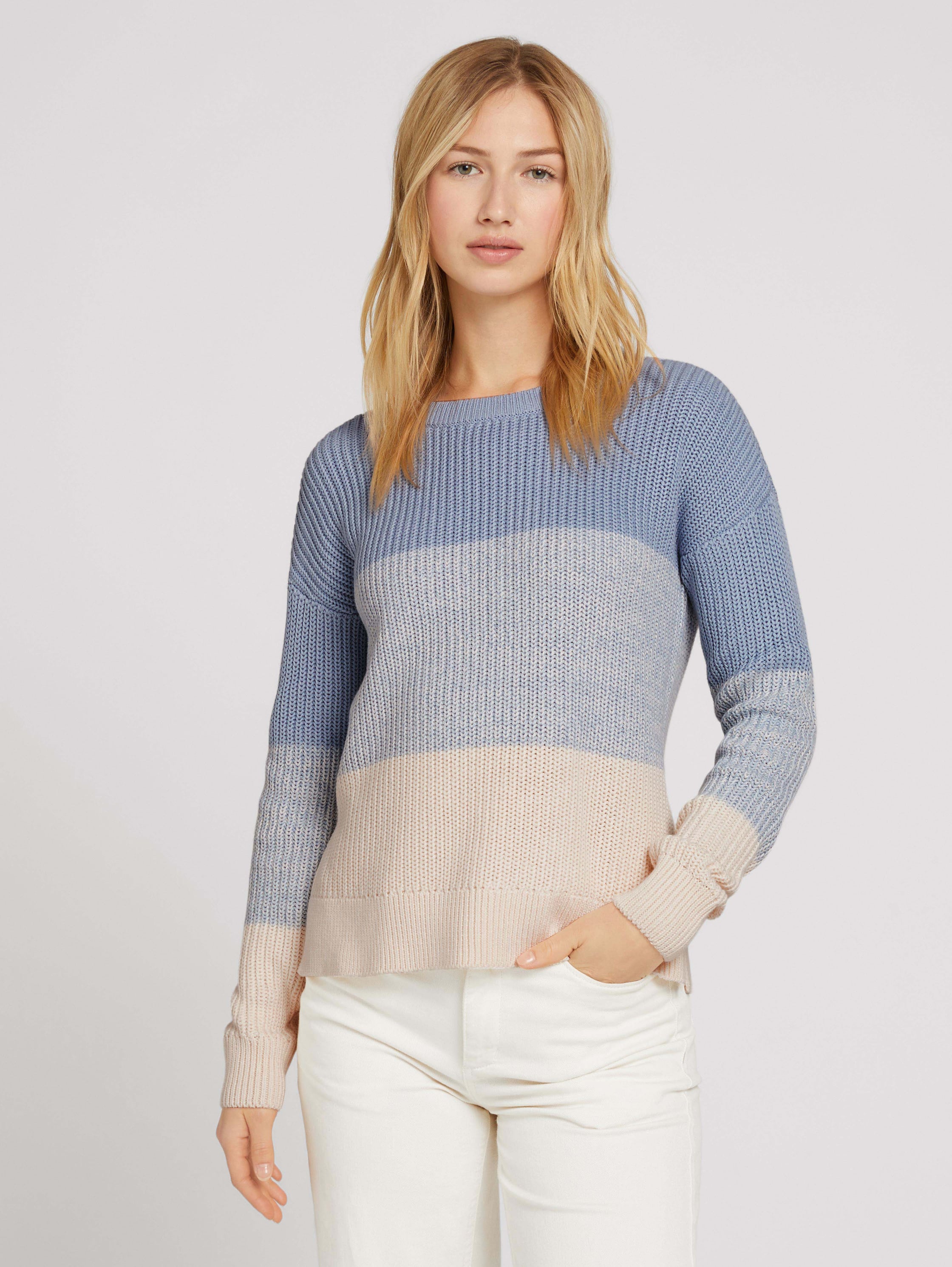 

Джемпер женский TOM TAILOR голубой, 1029346