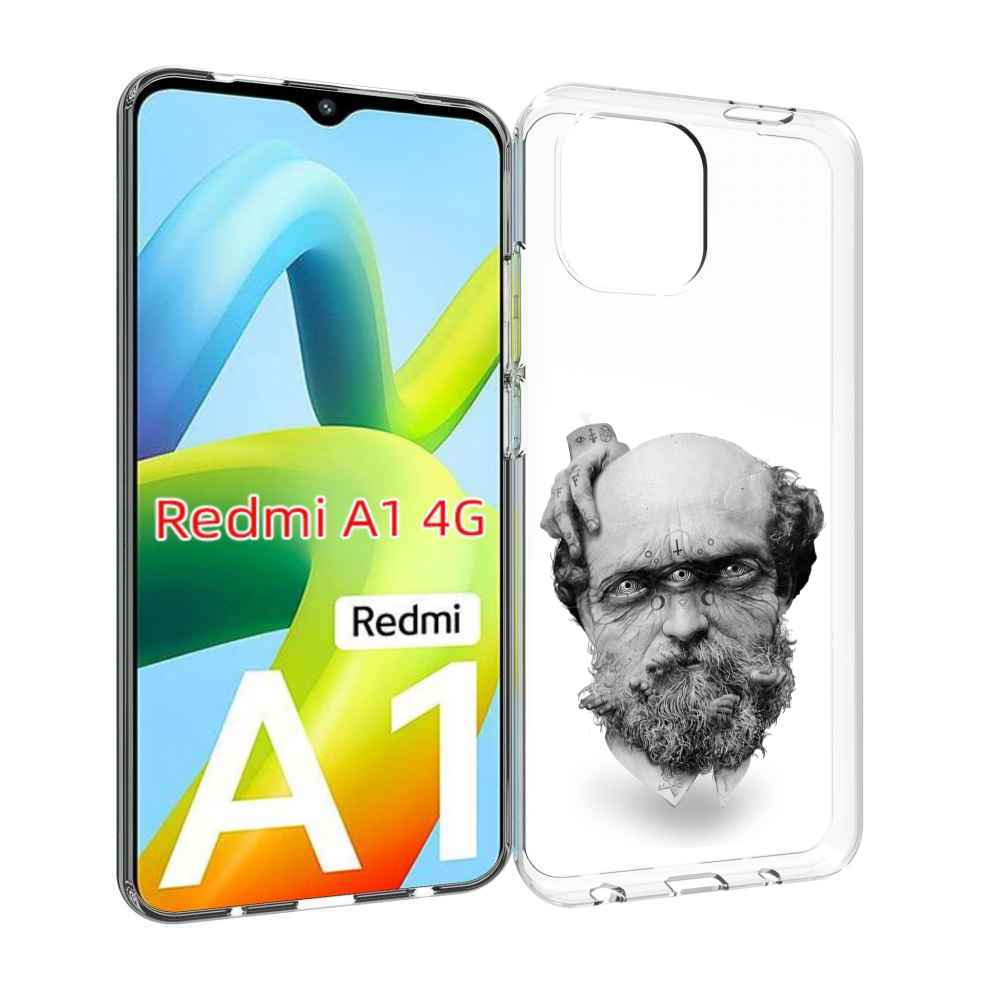 

Чехол Mypads Страшный Бородатый Мужчина Абстракция Для Xiaomi Redmi A1, Прозрачный, Tocco