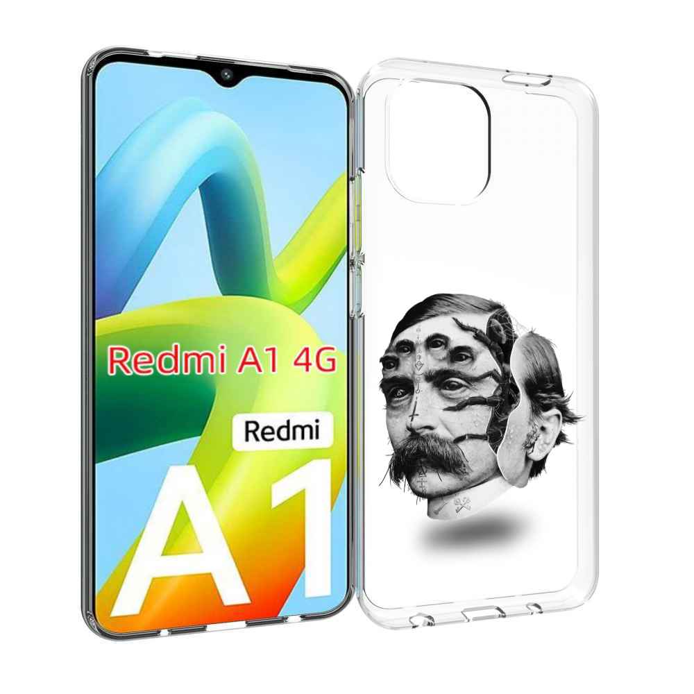 

Чехол Mypads Страшное Лицо Мужчины Для Xiaomi Redmi A1, Прозрачный, Tocco