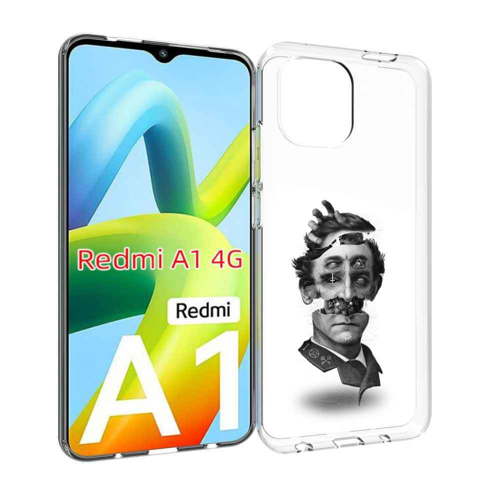 

Чехол Mypads Страшное Лицо Абстракция Для Xiaomi Redmi A1, Прозрачный, Tocco