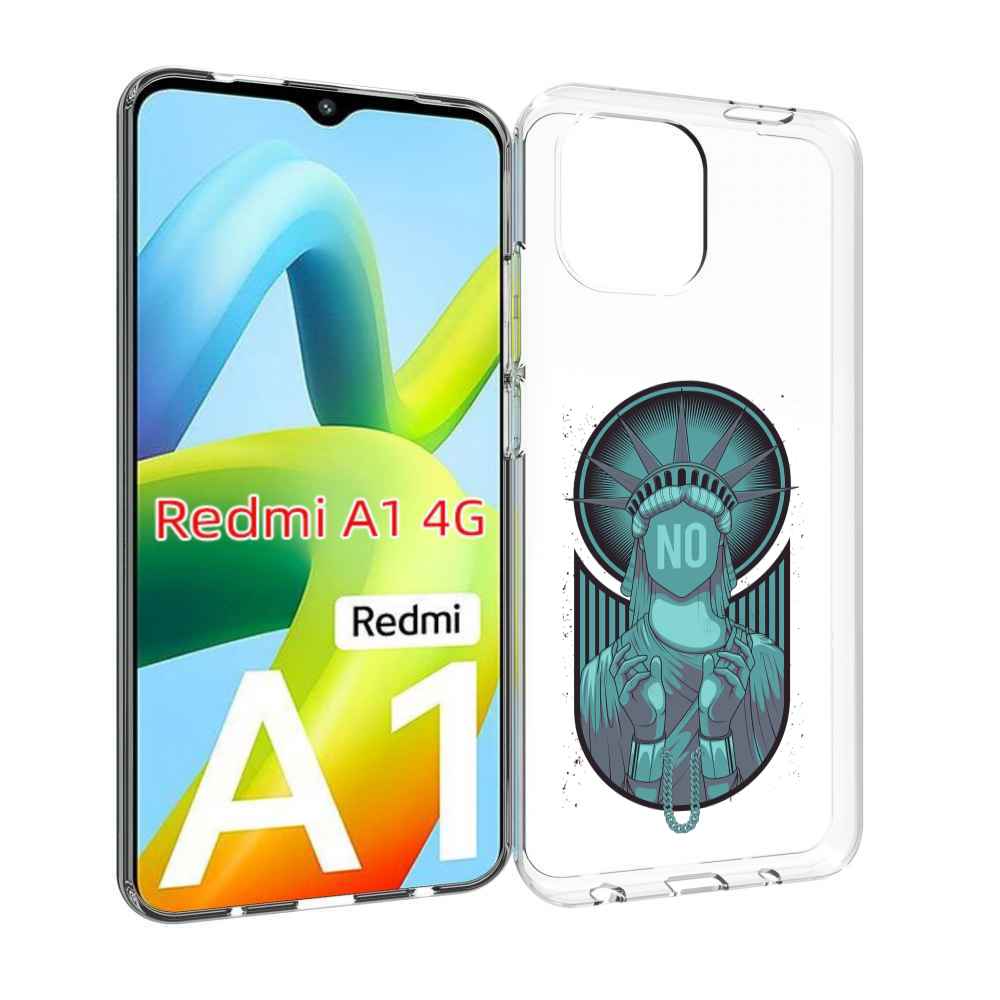 

Чехол Mypads Статуя Свободы Зеленый Для Xiaomi Redmi A1, Прозрачный, Tocco
