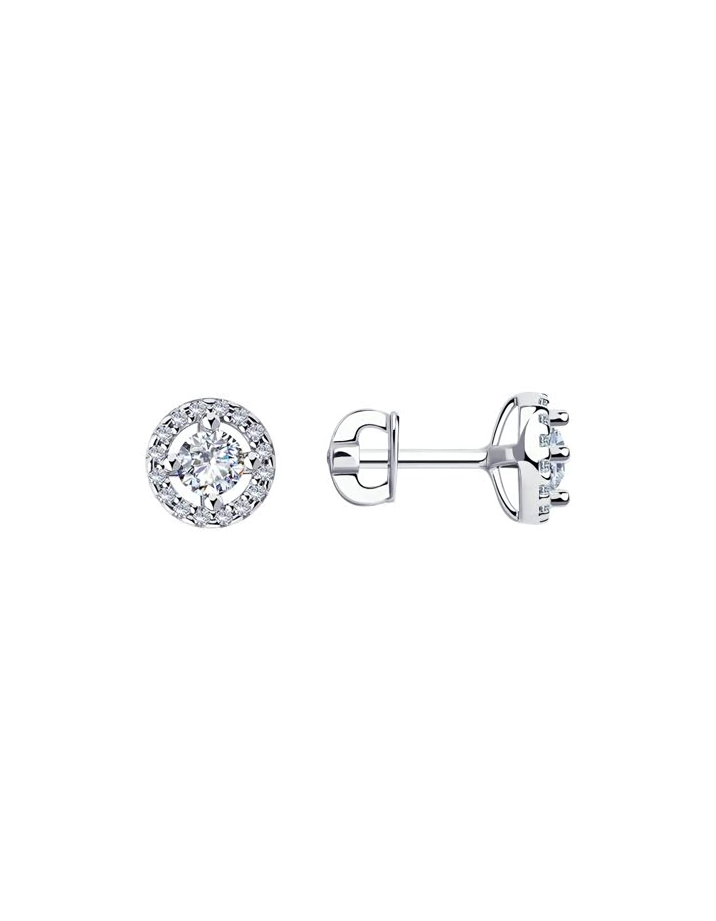 

Серьги пусеты из серебра TEO MAORI 894024436, фианит, 894024436