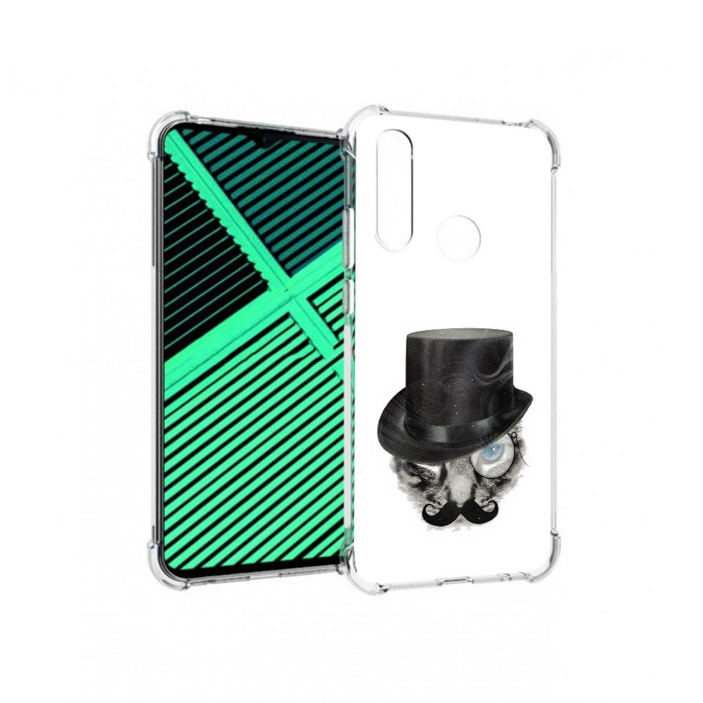 

Чехол MyPads Tocco для Motorola Moto G8 Power Lite интелегентный кот (PT227069.358.378), Прозрачный, Tocco