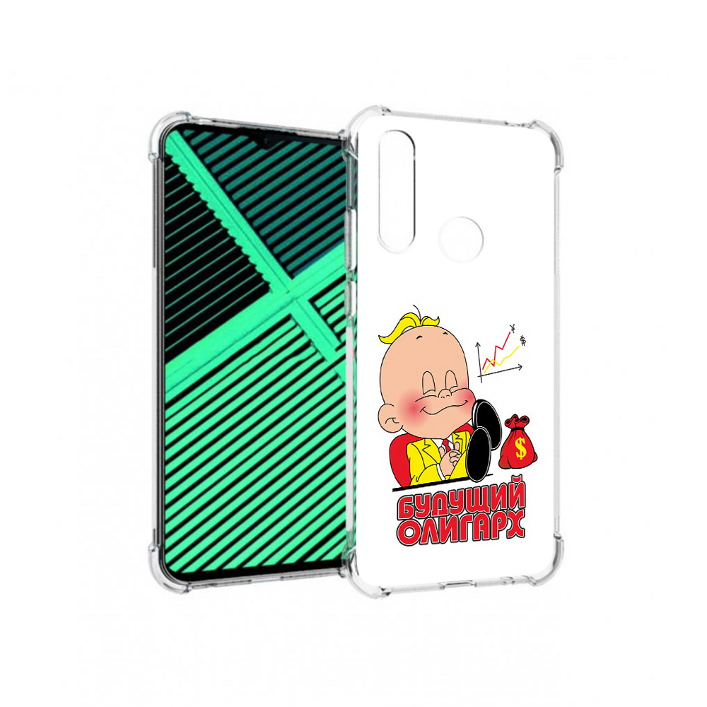 

Чехол MyPads Tocco для Motorola Moto G8 Power Lite Будущий олигарх (PT227069.358.37), Прозрачный, Tocco