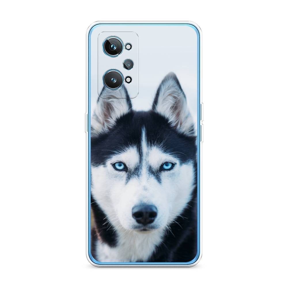 

Чехол на Realme GT 2 "Хаски 2", Синий;белый, 258550-1