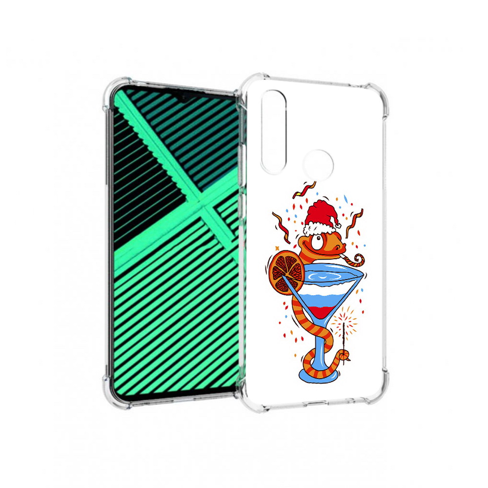 

Чехол MyPads Tocco для Motorola Moto G8 Power Lite змейка (PT227069.358.364), Прозрачный, Tocco