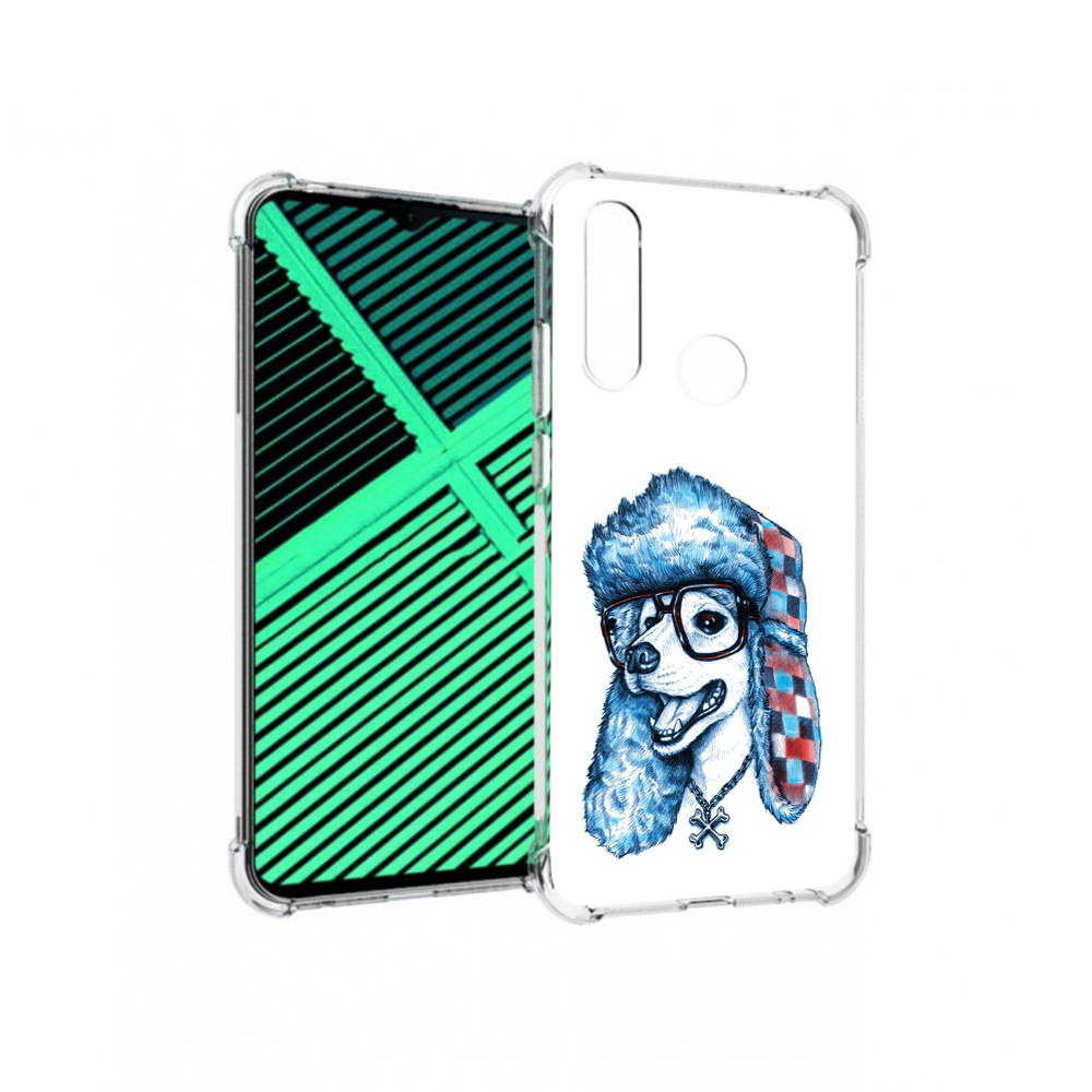 

Чехол MyPads Tocco для Motorola Moto G8 Power Lite зимний пес (PT227069.358.362), Прозрачный, Tocco