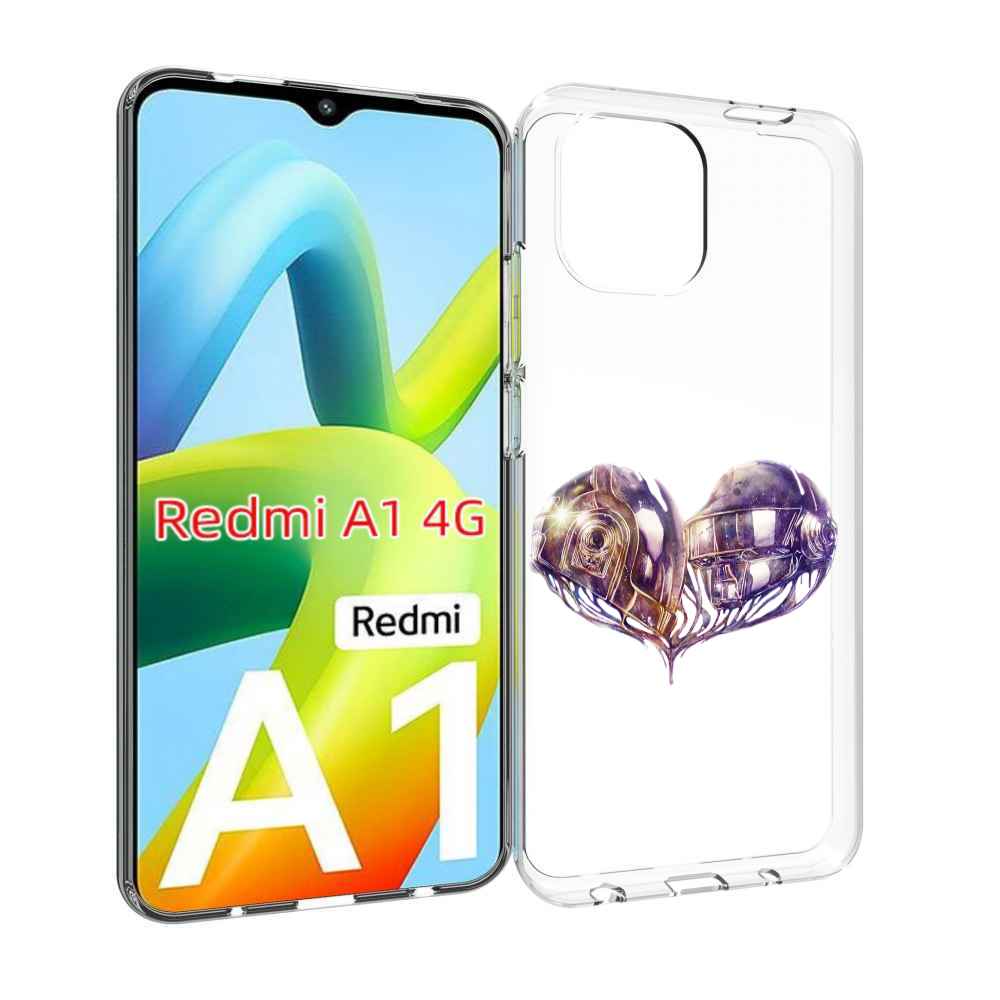 

Чехол Mypads Сердце Абстракция Для Xiaomi Redmi A1, Прозрачный, Tocco