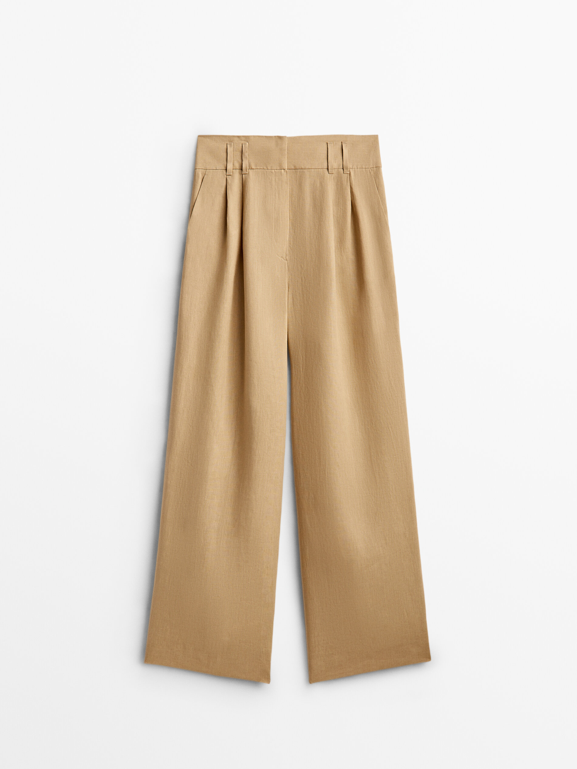 

Брюки женские Massimo Dutti 05088589710 бежевые 40, 05088589710