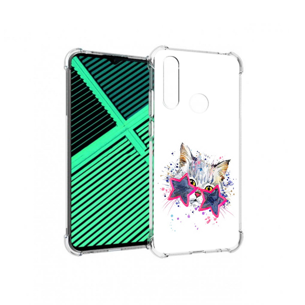

Чехол MyPads Tocco для Motorola Moto G8 Power Lite звездные очки (PT227069.358.353), Прозрачный, Tocco