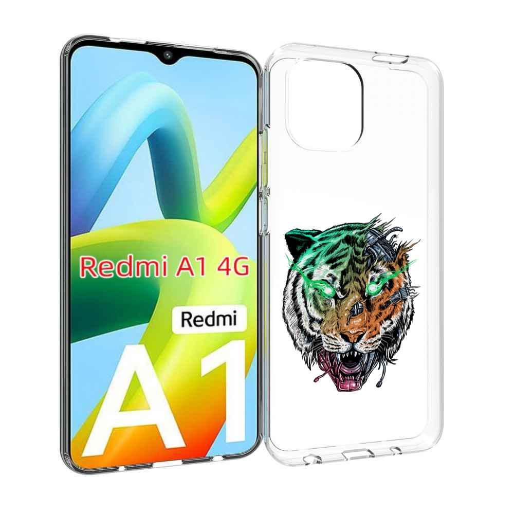

Чехол Mypads Робо-Тигр Для Xiaomi Redmi A1, Прозрачный, Tocco