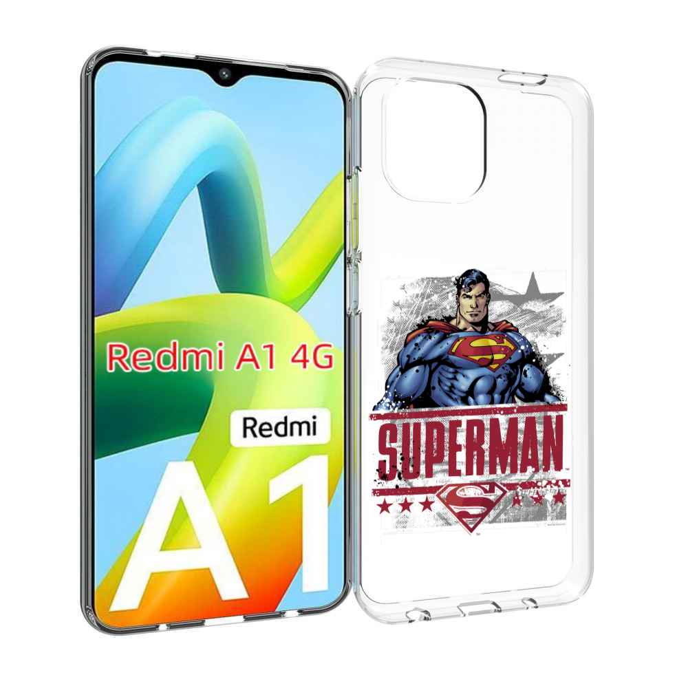 

Чехол Mypads Рисунок Супермен Для Xiaomi Redmi A1, Прозрачный, Tocco