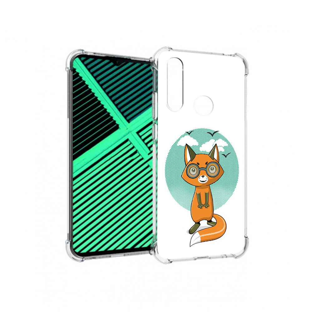 

Чехол MyPads Tocco для Motorola Moto G8 Power Lite задумчивая лиса (PT227069.358.348), Прозрачный, Tocco
