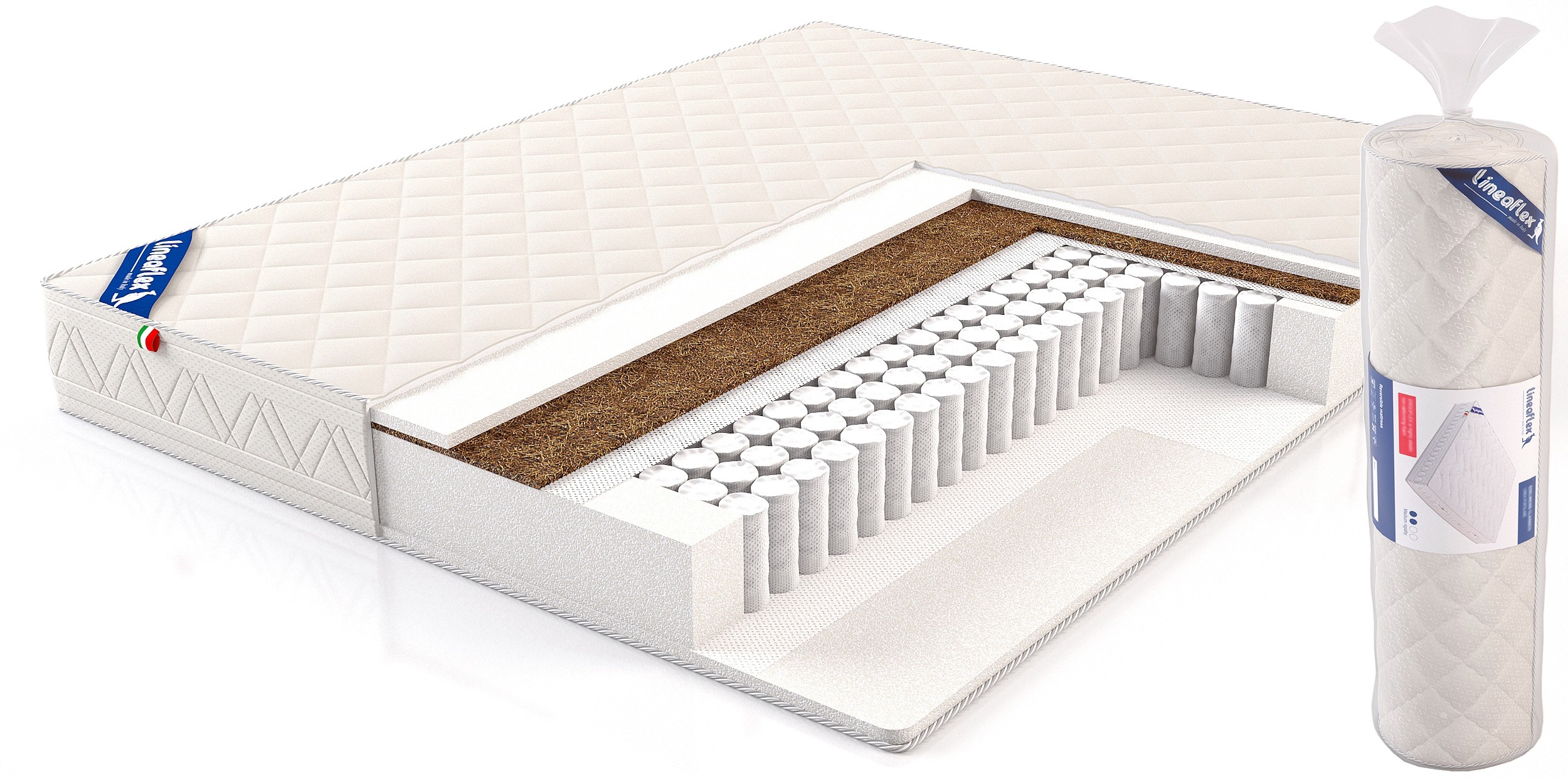 

Матрас Lineaflex Demetra 90x190, Белый, Demetra
