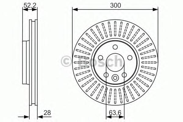 

0 986 479 974_Диск Тормозной Передний Ford Galaxy/S-Max 1.8D-2.5, Volvo S60/S80/Xc70 06>