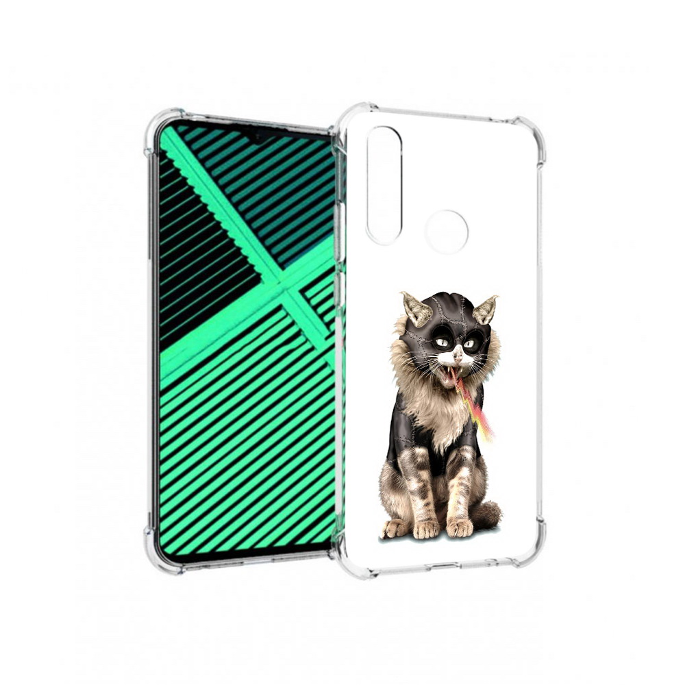 

Чехол MyPads Tocco для Motorola Moto G8 Power Lite дьяволский кот (PT227069.358.341), Прозрачный, Tocco