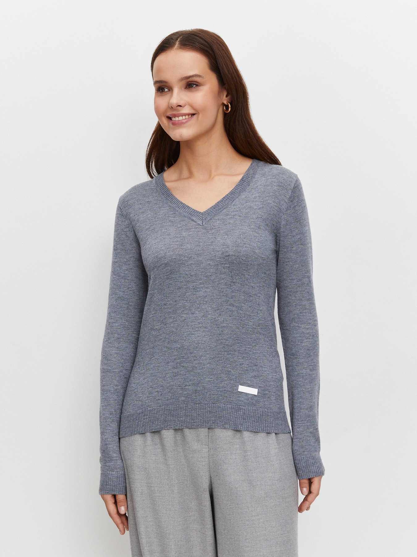 

Пуловер женский Just Clothes 431538 серый 46 RU, 431538