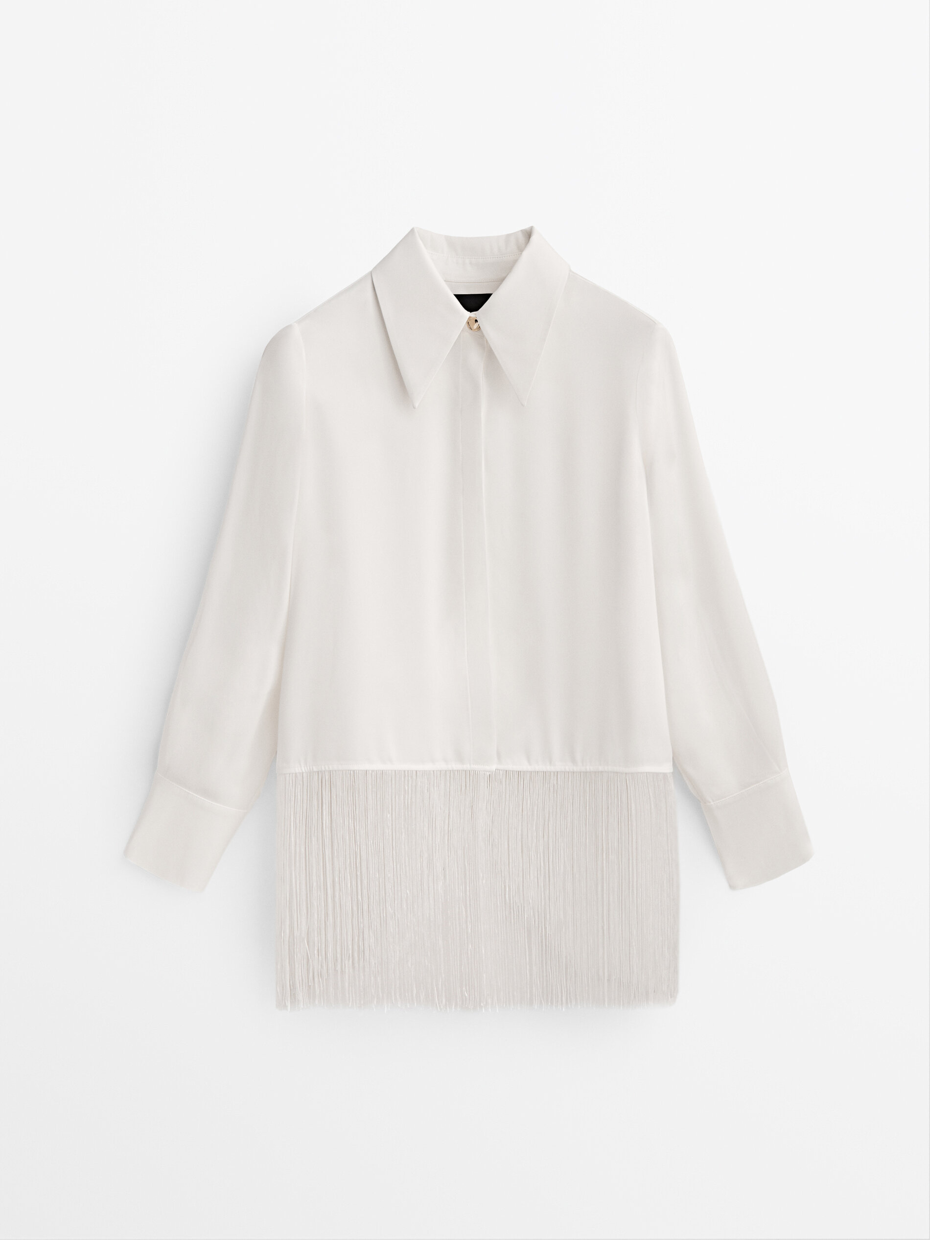 

Блуза женская Massimo Dutti 09402952250 белая M, 09402952250