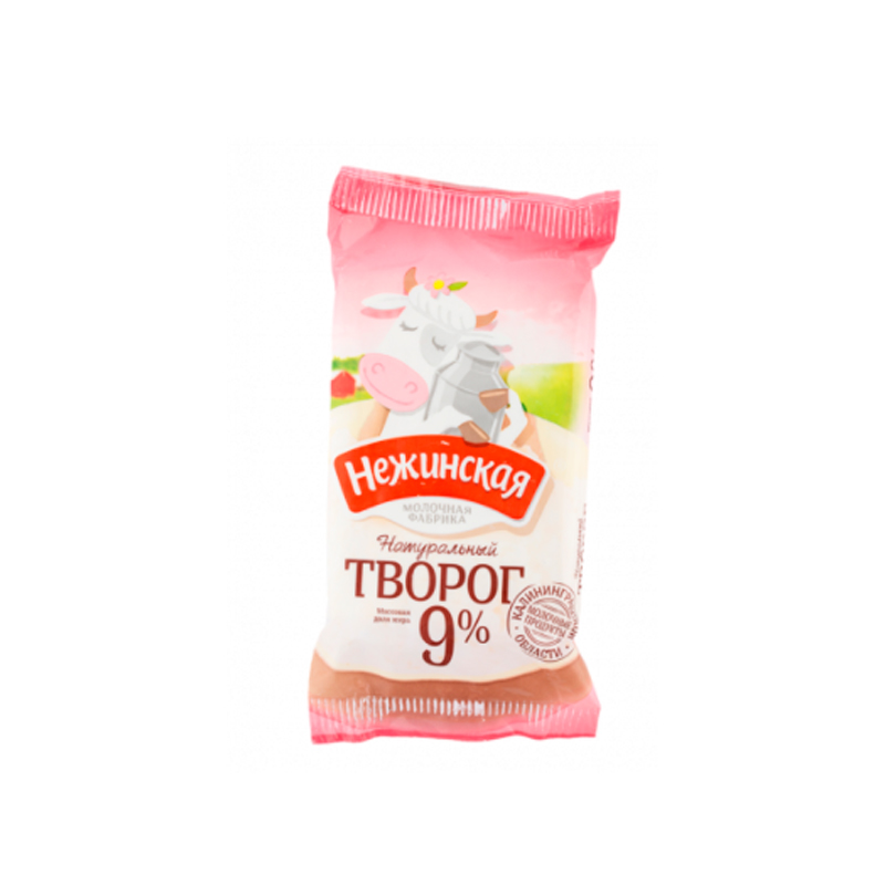 

Творог Нежинская 9% БЗМЖ 160 г