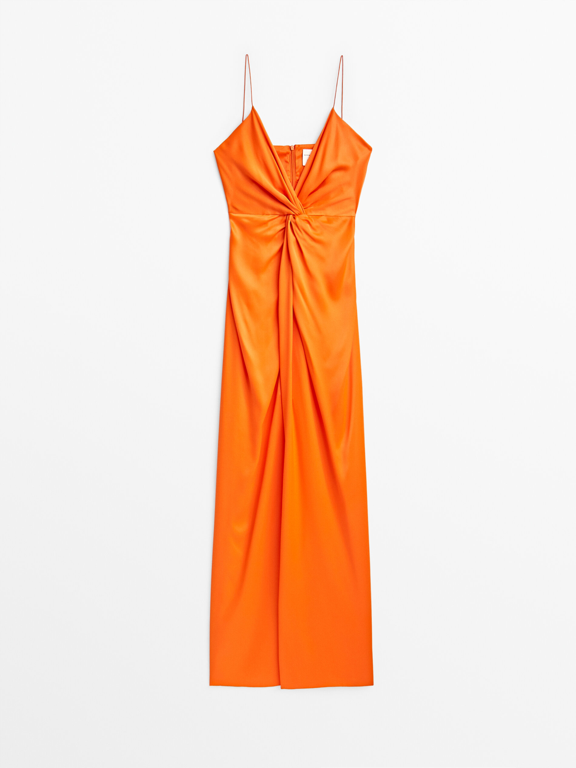 

Платье женское Massimo Dutti 09217952615 оранжевое XS, 09217952615