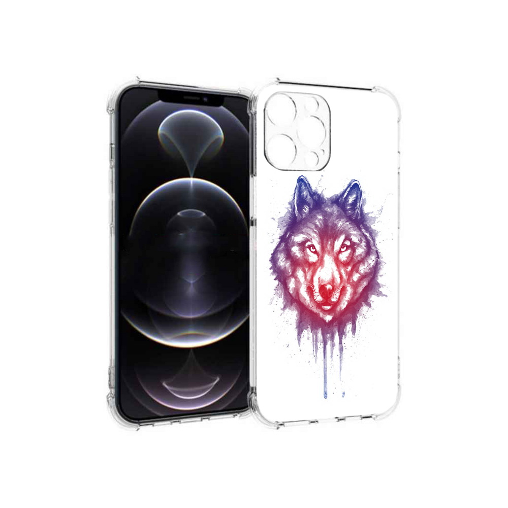 

Чехол MyPads Tocco для Apple iPhone 13 Pro Max пушистый волк (PT163170.617.561), Прозрачный, Tocco