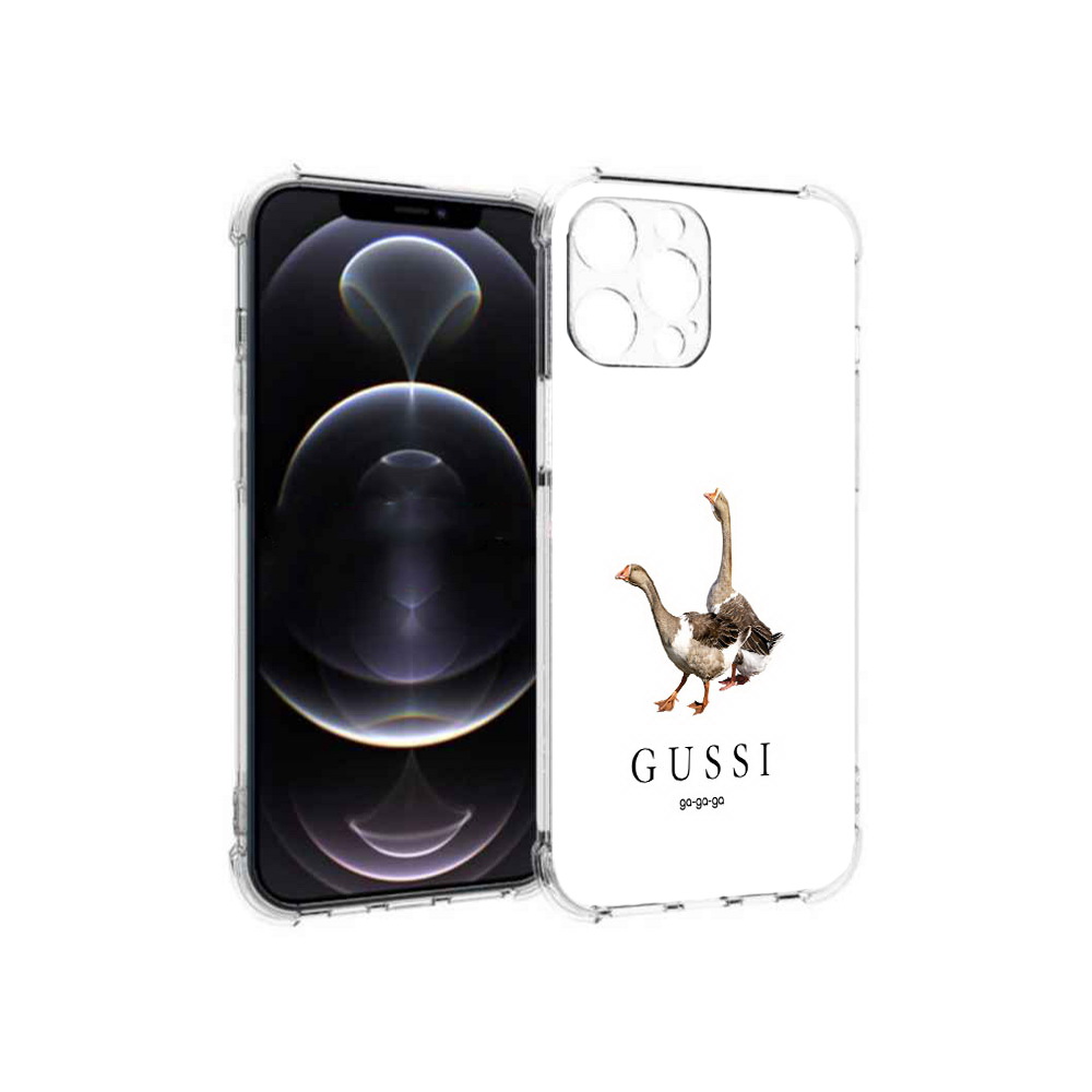 

Чехол MyPads Tocco для Apple iPhone 13 Pro Max Гусси бренд (PT163170.617.56), Прозрачный, Tocco