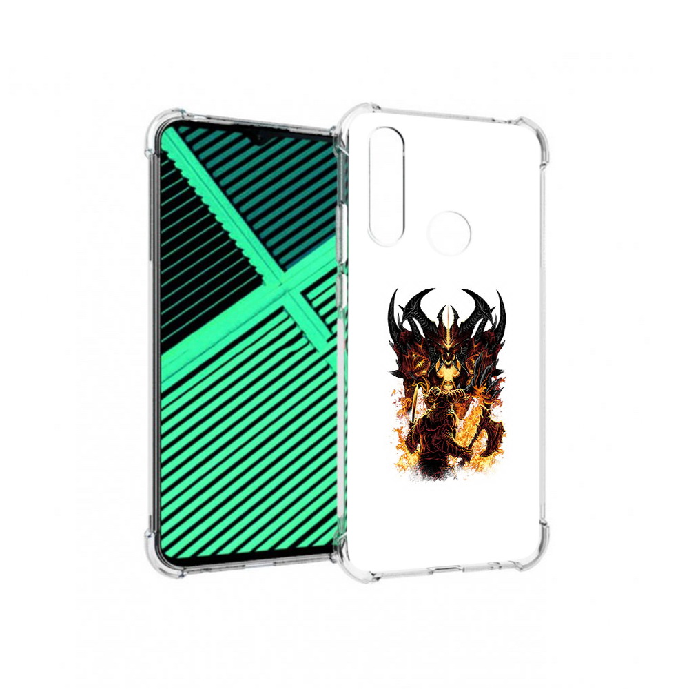 

Чехол MyPads Tocco для Motorola Moto G8 Power Lite демон shadow fiend (PT227069.358.318), Прозрачный, Tocco