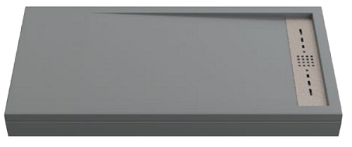 

Душевой поддон Creto Scala 140x80 см 3-0015, серый