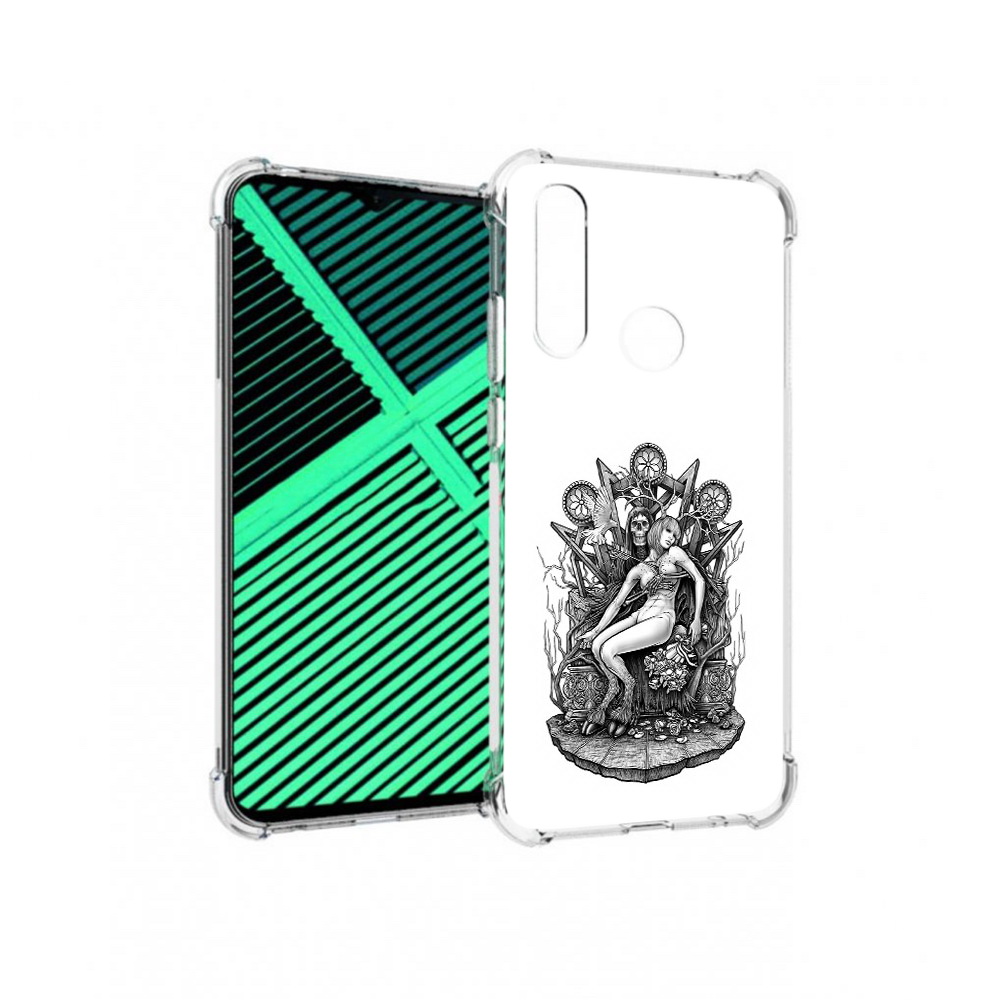 

Чехол MyPads Tocco для Motorola Moto G8 Power Lite девушка на троне (PT227069.358.309), Прозрачный, Tocco