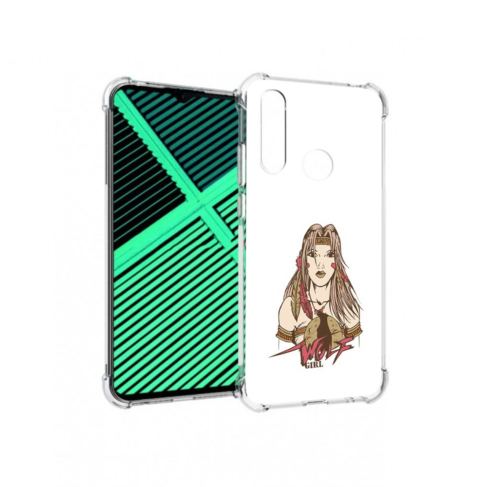 

Чехол MyPads Tocco для Motorola Moto G8 Power Lite девушка волк (PT227069.358.306), Прозрачный, Tocco