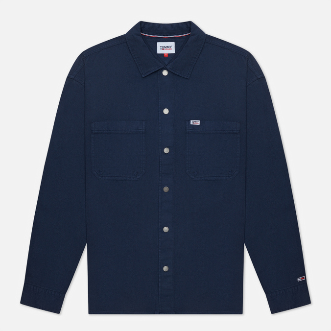 

Рубашка мужская Tommy Jeans DM0DM10140 синяя S, DM0DM10140
