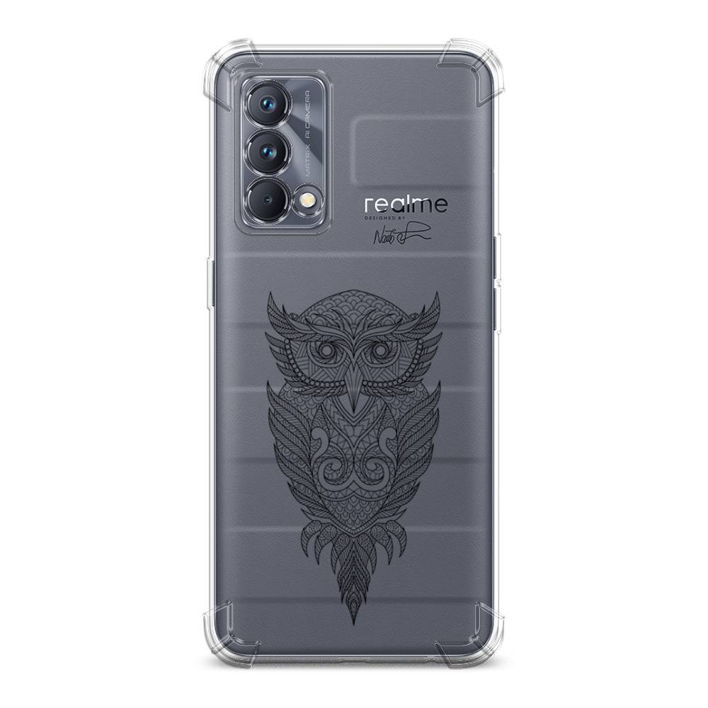 

Чехол Awog на Realme GT Master Edition "Филин графика", Черный, 2510451-1