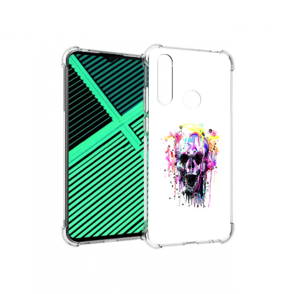 

Чехол MyPads Tocco для Motorola Moto G8 Power Lite граффити череп (PT227069.358.298), Прозрачный, Tocco