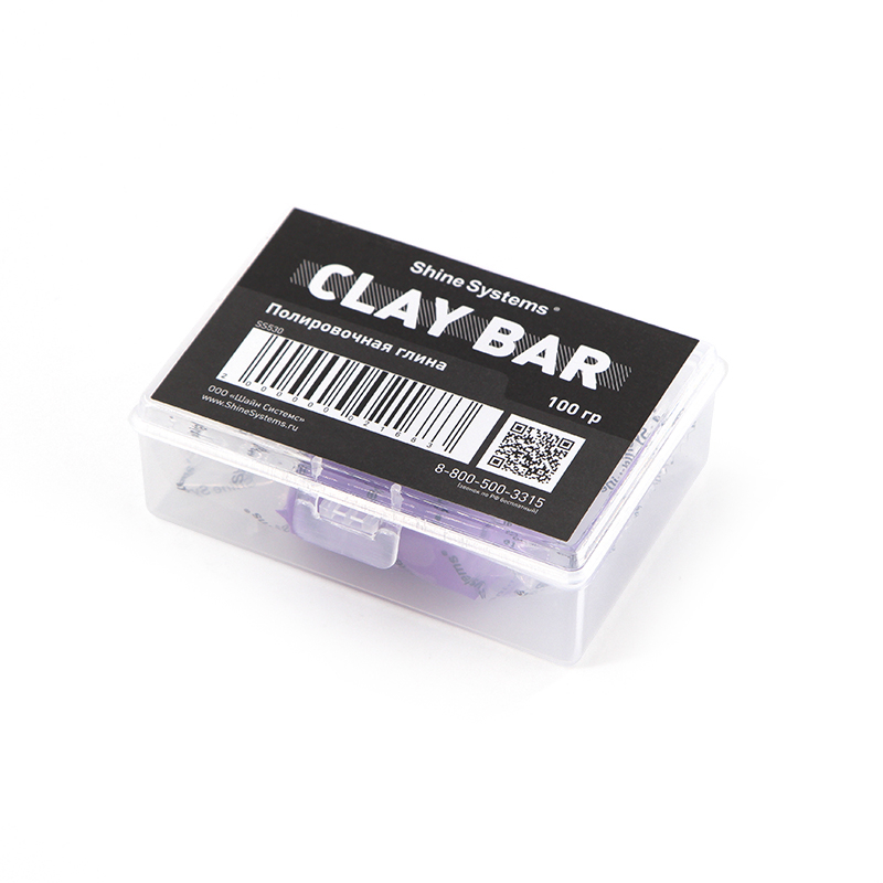 полировальная глина Shine Systems Clay Bar, 100 гр