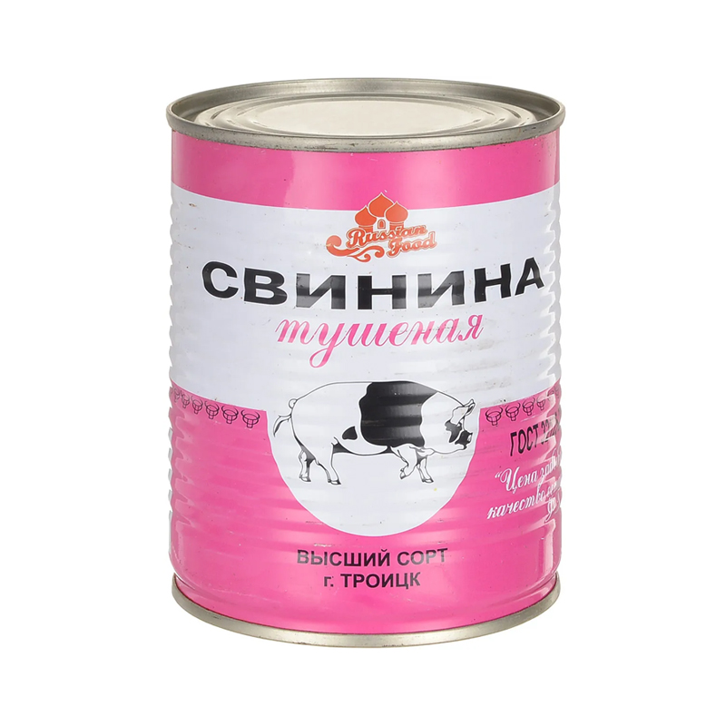 

Свинина тушеная Троицкий консервный комбинат ГОСТ 338 г
