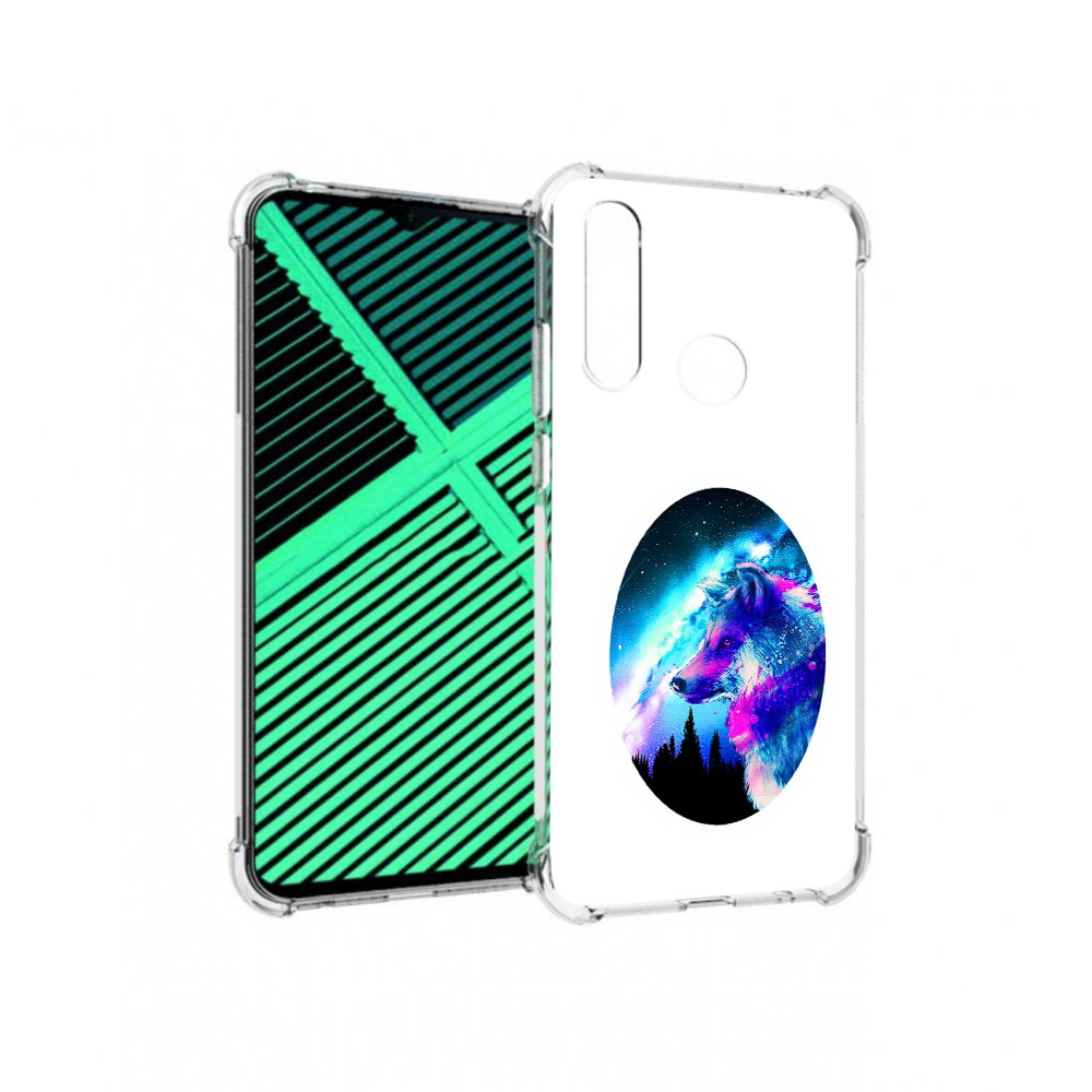 

Чехол MyPads Tocco для Motorola Moto G8 Power Lite голубой волк (PT227069.358.293), Прозрачный, Tocco